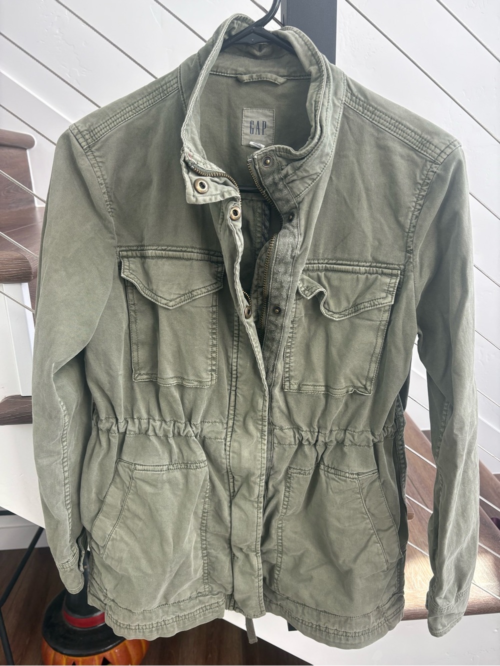 GAP Women's Olive Utility Anorak Jacket
